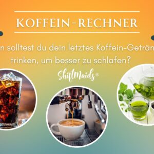 Koffein-Rechner Titelbild Cola, Grüntee und Kaffee